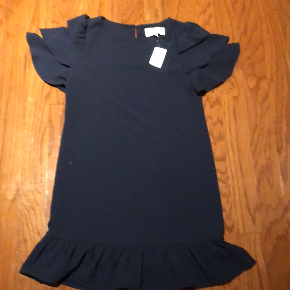 Navy dress small petite NWT